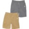 Weatherproof Vintage Little Boys Tech Shorts - 2-Pack in Kelp