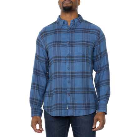 Weatherproof Vintage Luxe Flannel Shirt - Long Sleeve in Blue Jasper