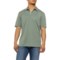 Weatherproof Vintage Melange Polo Shirt - Short Sleeve in Smoke Pine