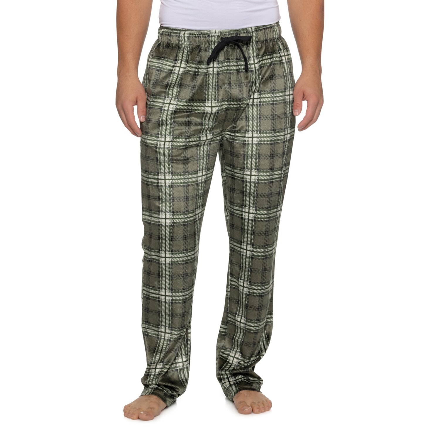Weatherproof Vintage Plaid Silky Fleece Pajama Pants