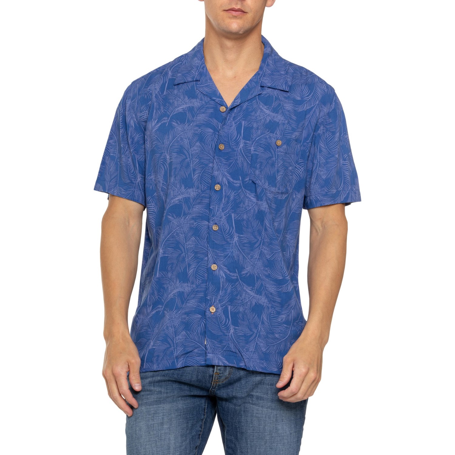 Weatherproof Vintage Printed Rayon Camp Shirt - Short Sleeve Weatherproof Vintage Printed Rayon Camp Shirt - Short Sleeve