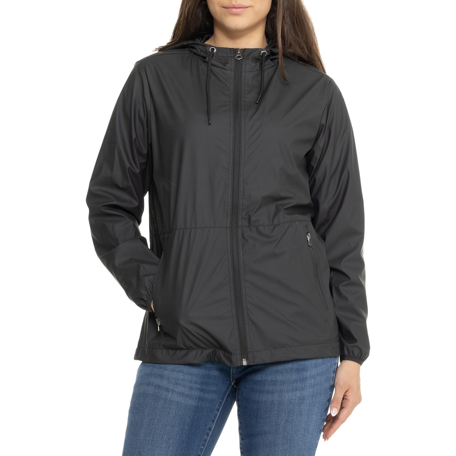 Weatherproof Vintage Rain Slicker Hooded Jacket - Save 50%