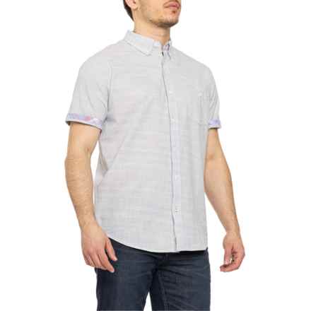 Weatherproof Vintage Solid EOE Woven Shirt - Short Sleeve in English Manor Blue