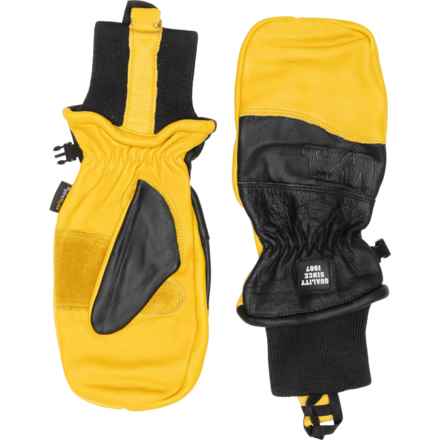 Wells Lamont Spring Mittens - Leather in Saddletan