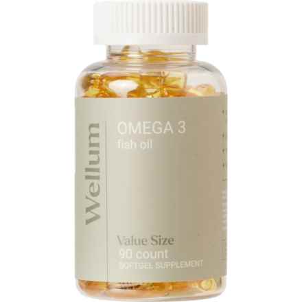 WELLUM Fish Oil Soft Gel Capsules - 90-Count in Multi
