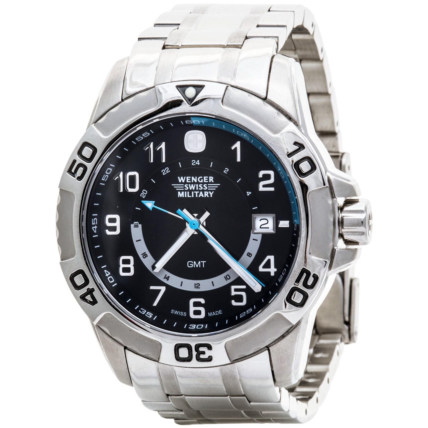 swiss military zurich gmt watch - dual time (for men and women)