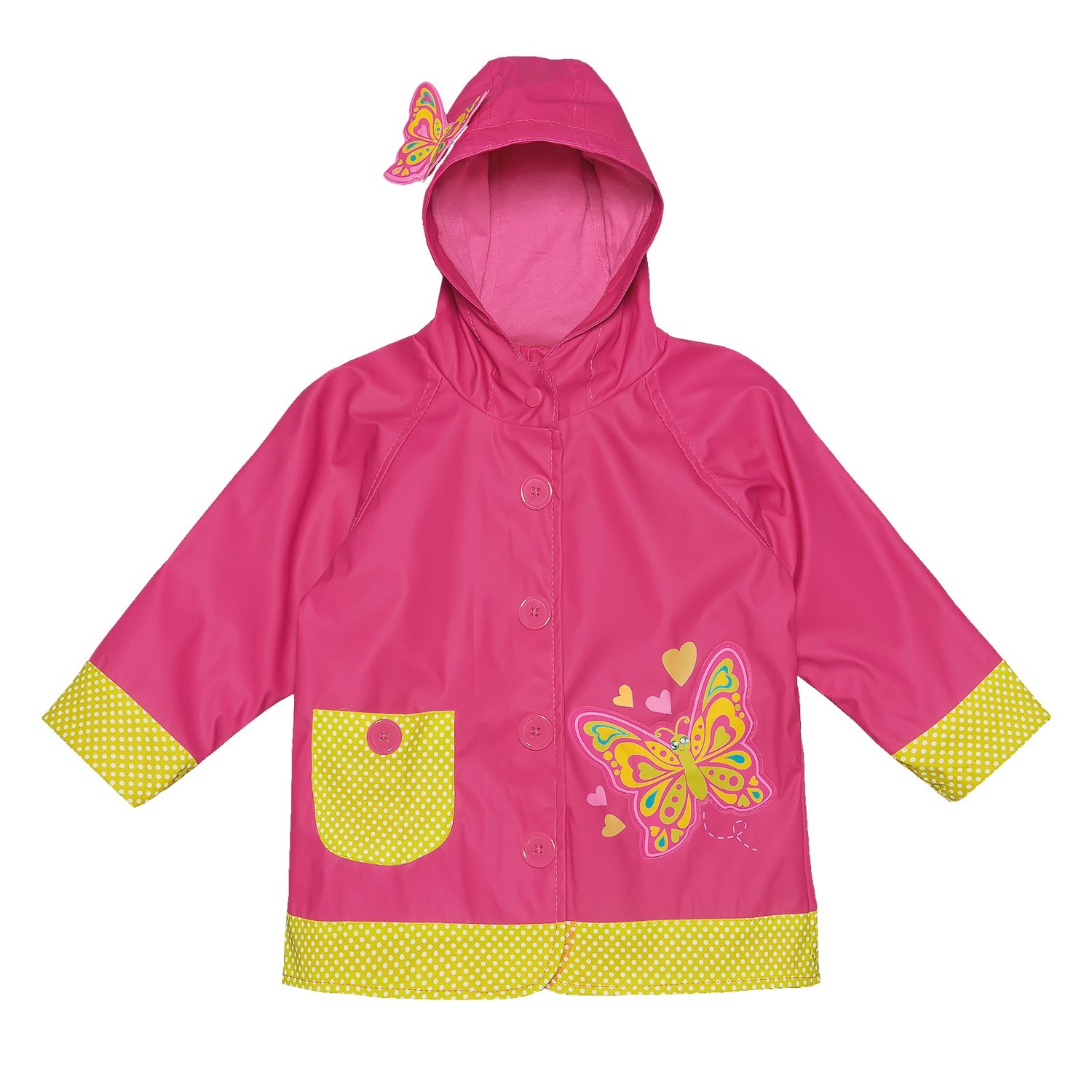 Western Chief Butterfly Star Rain Jacket (For Toddler and Little Girls ...