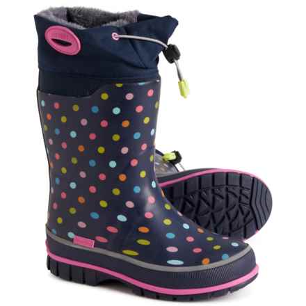 Western Chief Girls Gumdrop Neoprene Rain Boots - Waterproof in Navy