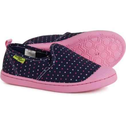 Western Chief Girls Puddle Dots Slip-On Shoes in Navy