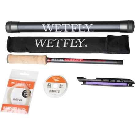 Wetfly Backcountry Mini Tenkara Fly Rod Kit - 10’ in Multi