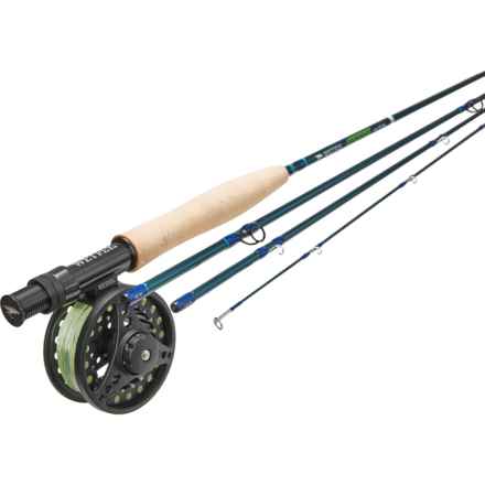Wetfly Element Fly Rod and Reel Combo Starter Kit - 5wt, 9’, 4-Piece in Multi