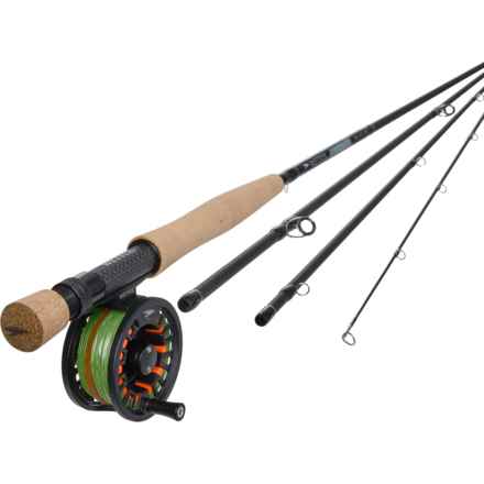 Wetfly Nitrolite Euro Nymph Pro Fly Rod and Reel Combo - 3wt, 10’6”, 4-Piece in Multi