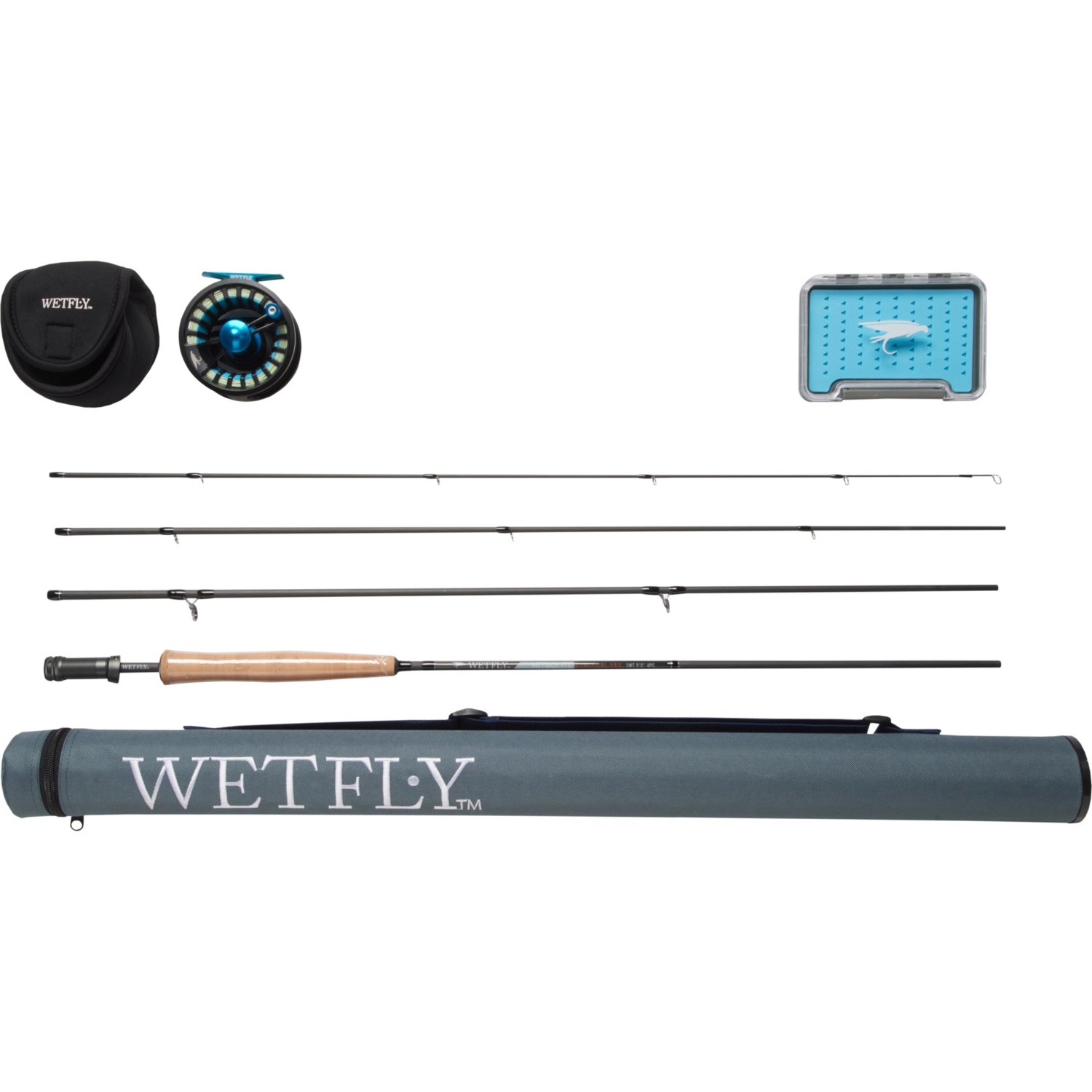 Wetfly Nitrolite Tactical Pro Fly Rod and Reel Outfit 5wt, 9’, 4
