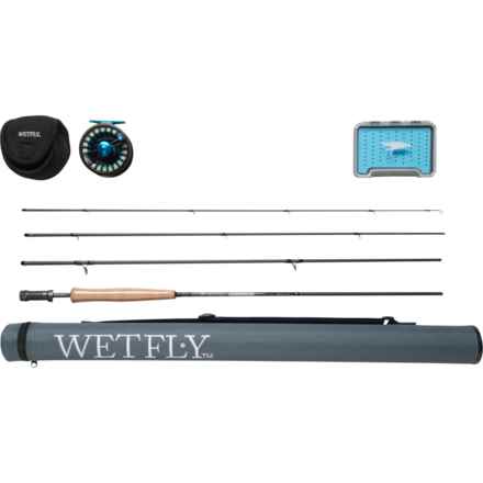 Wetfly Nitrolite Tactical Pro Fly Rod and Reel Outfit - 5wt, 9’, 4-Piece in Multi
