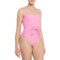 WeWoreWhat Capri One-Piece Swimsuit in Bubblegum Pink