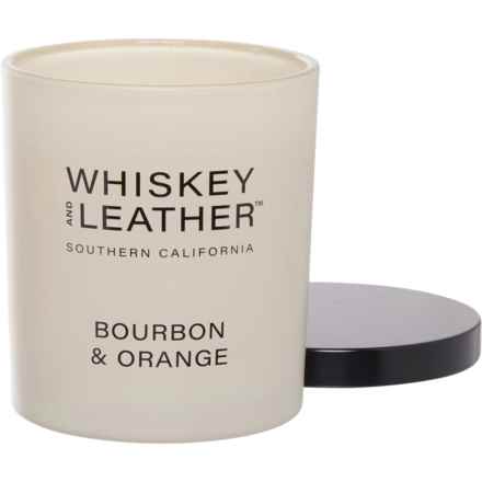 Whiskey and Leather 11.5 oz Bourbon and Orange Candle in Bourbon/Orange