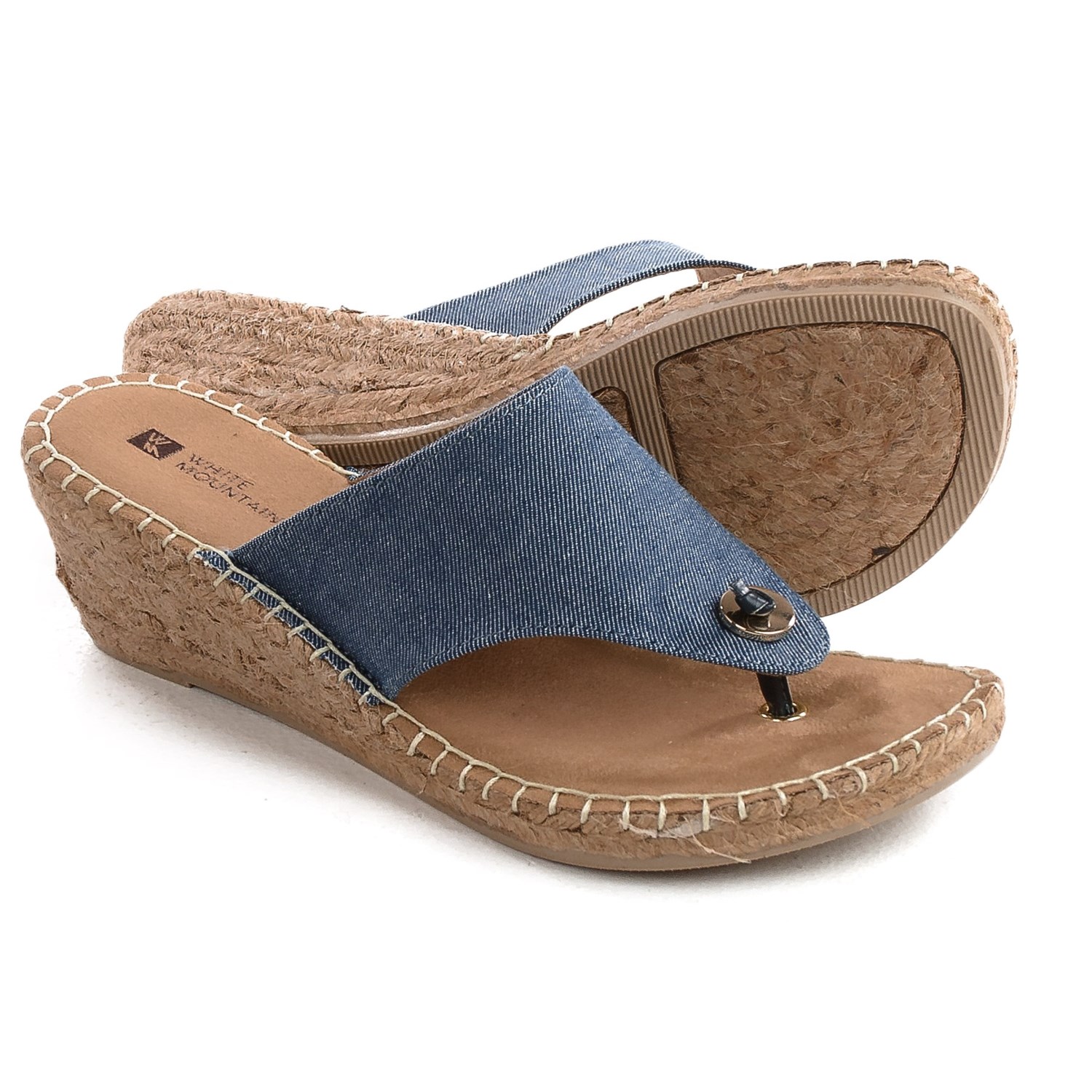 White Mountain Beachball Wedge Sandals (For Women)