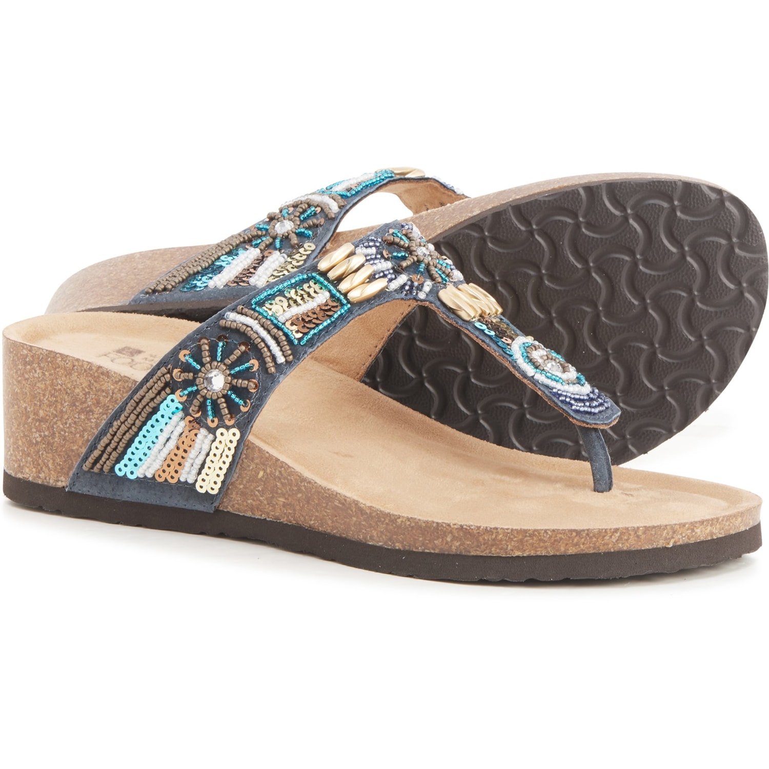 White Mountain Bluejay Wedge Thong 