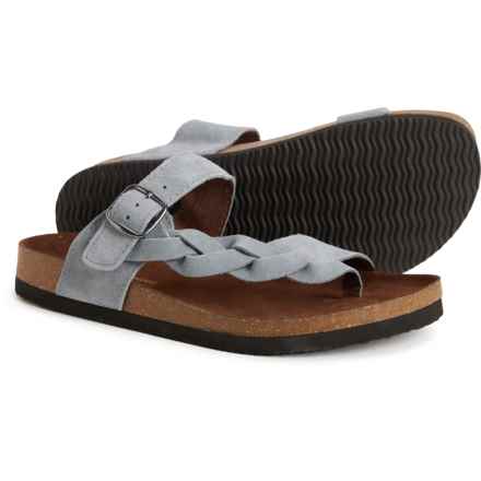 White Mountain Crawford Sandals - Suede (For Women) in Blue Raspberry