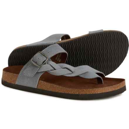 White Mountain Crawford Sandals - Suede (For Women) in Blue Raspberry