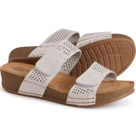 White Mountain Ferula Wedge Sandals - Leather (For Women) in White
