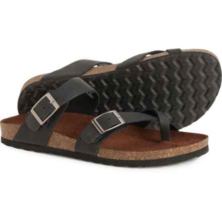 White Mountain Gracie Sandals - Leather (For Women) in Black