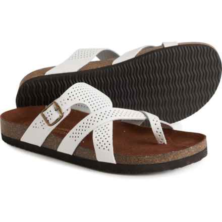 White Mountain Hackie Sandals - Leather (For Women) in White
