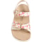 8PAWK_2 White Mountain Kids Little Girls Printed Sandals