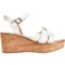 4RRWW_3 White Mountain Simple Wedge Sandals (For Women)