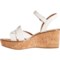 4RRWW_4 White Mountain Simple Wedge Sandals (For Women)