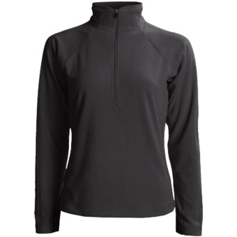White Sierra Alpha Fleece Shirt - Long Sleeve (For Women) in Black/ Pewter