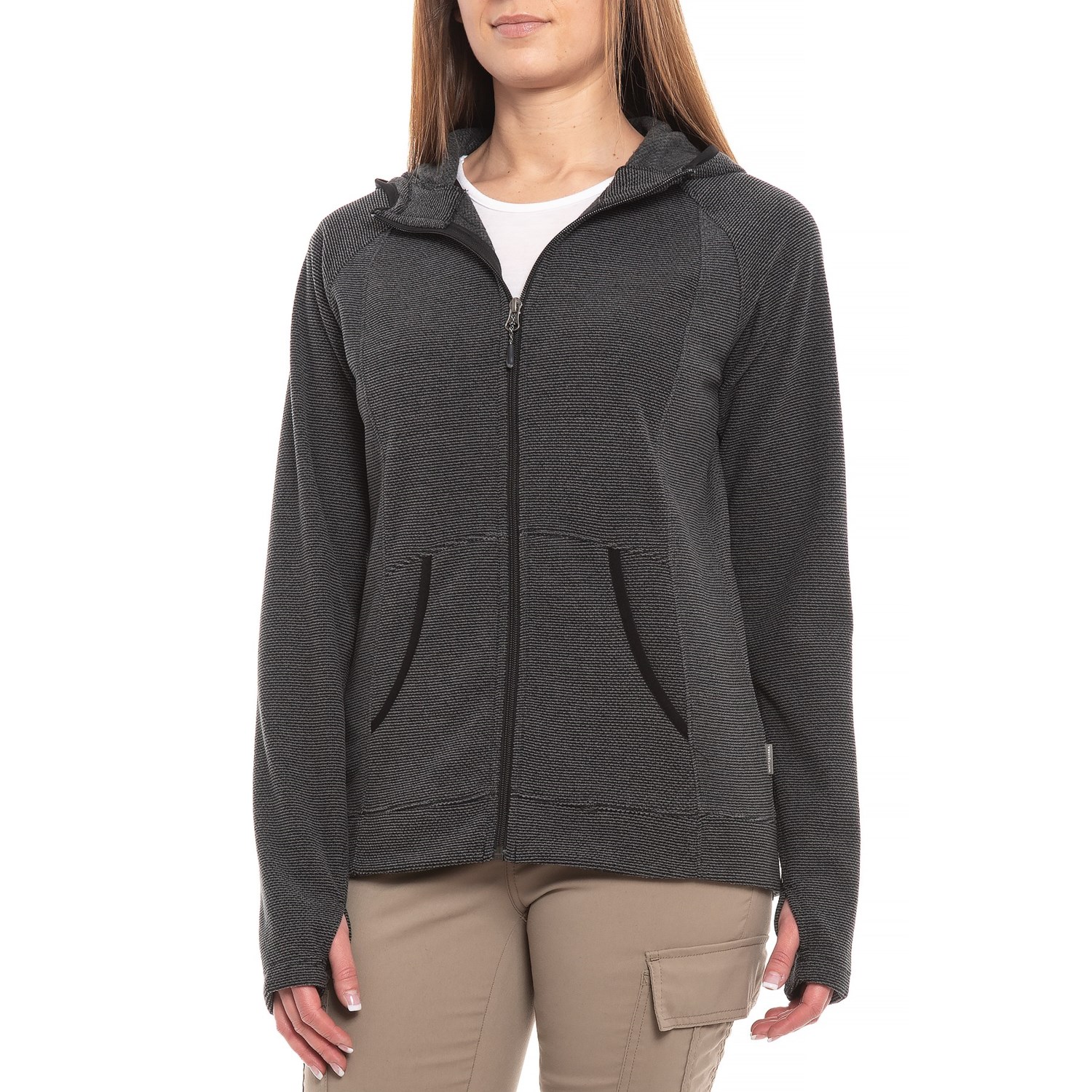 white fleece hoodie women's