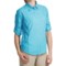 5376T_3 White Sierra Gobi Desert Shirt - UPF 30, Convertible Long Sleeve (For Plus Size Women)