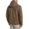 195YF_2 White Sierra Sherpa Hooded Fleece Jacket (For Men)
