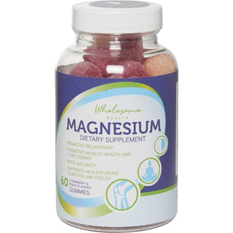 Wholesome Health Magnesium Dietary Gummies - 60-Count in Multi