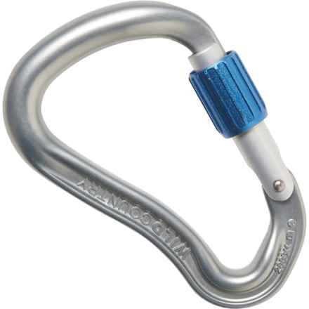 Wild Country Ascent Lite Screw-Lock Carabiner in Gunmetal/Blue