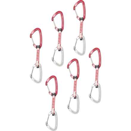 Wild Country Wildwire Quickdraw Carabiner Set - 6-Piece, 10 cm in Uni/Red