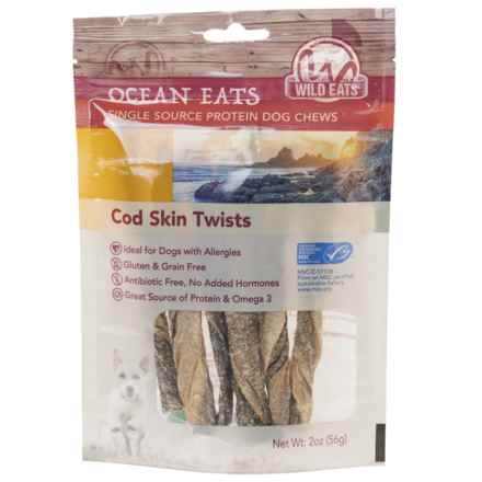 Wild Eats Cod Skin Twist Dog Treats - 2 oz. in Multi