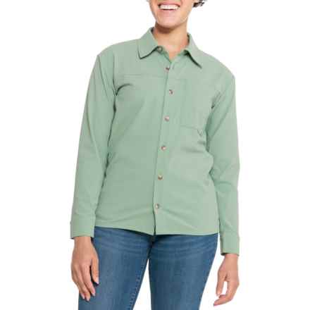 WILD RYE Ingrid Technical Work Shirt - Long Sleeve in Moss