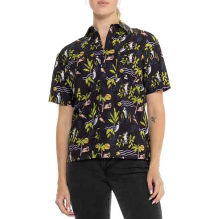 WILD RYE Lucy Party Shirt - Short Sleeve in Deco Birds