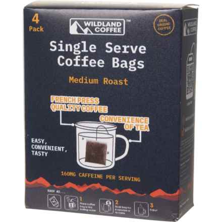 Wildland Medium Roast Single Serve Coffee Bags - 4-Pack in Mutli