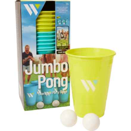 WILDSIDE Jumbo Pong Oversized Party Game in Green/Blue