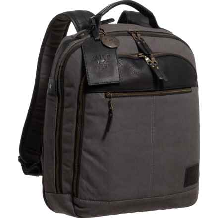 Will Leather Goods Commuter Collection Backpack in Charcoal/Black