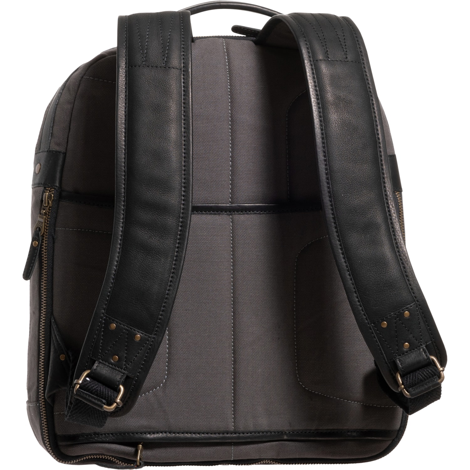 Will Leather Goods black medium-sized backpack Lennon Canvas & Leather Backpack – Will Leather Goods main image 3