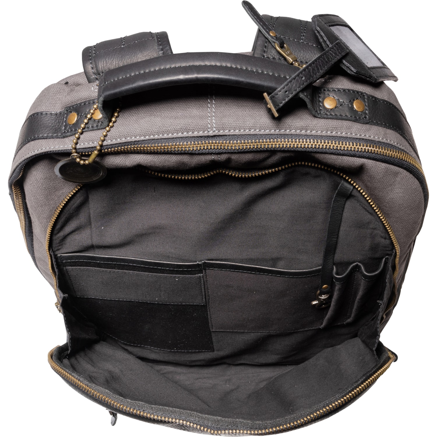 Will Leather Goods Give Will Charcoal and Black Backpack Lubbock Backpack – Will Leather Goods main image 3