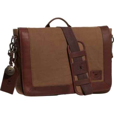 Will Leather Goods Commuter Collection Slim Messenger Bag in Tobacco