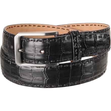Will Leather Goods Croc Belt - Leather in Black