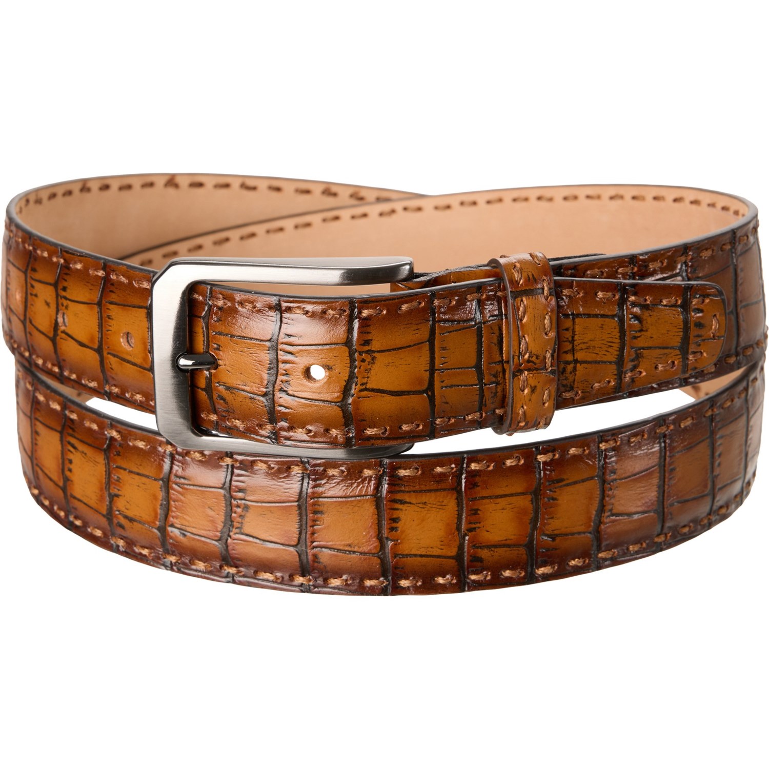 Will Leather Goods Croc Belt - Leather - Save 63%