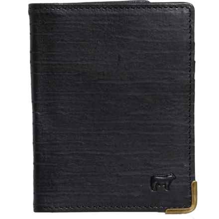 Will Leather Goods Italian Leather Bifold Wallet (For Men) in Black