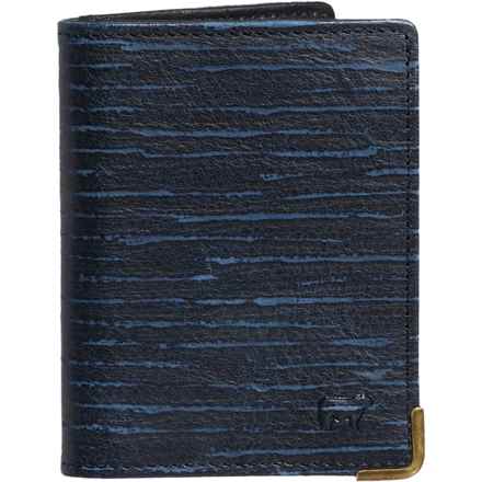 Will Leather Goods Italian Leather Bifold Wallet (For Men) in Blue